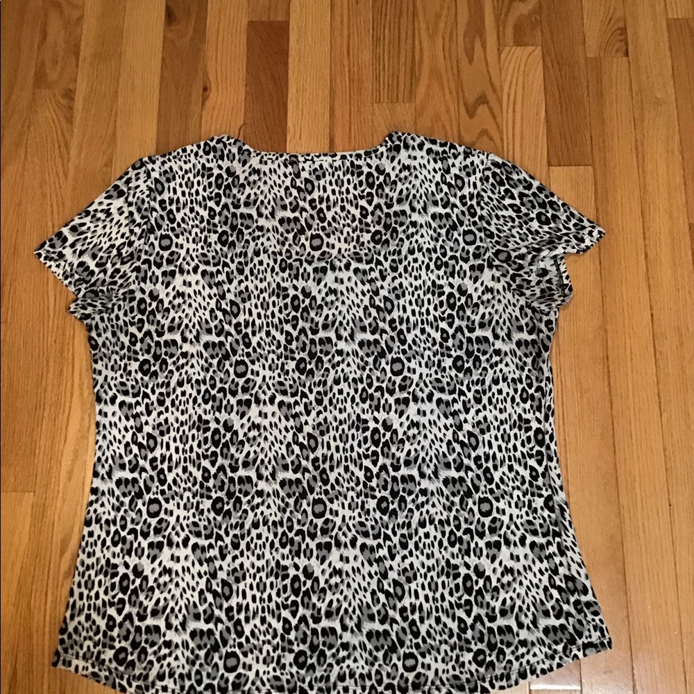 Casual Land leopard top size 2X - Picture 4 of 4